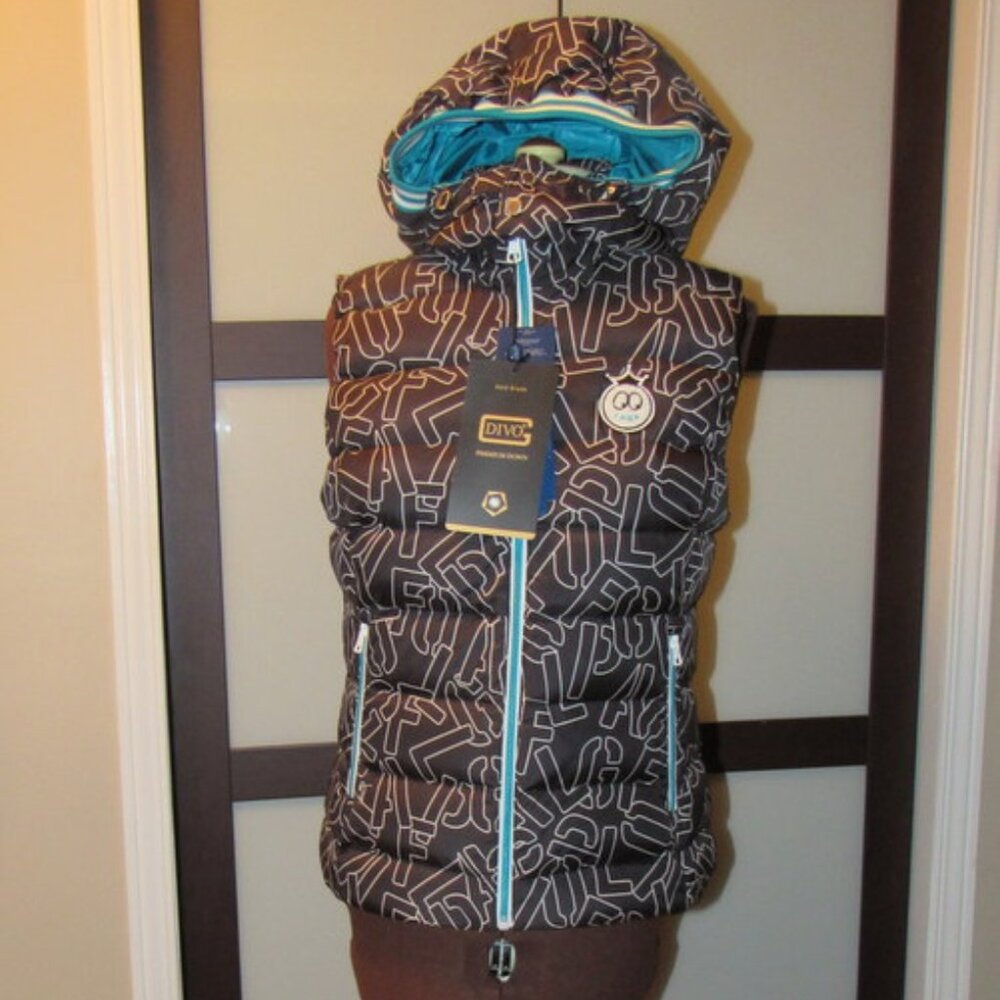 Women's/Girls Golf/Ski Vest.  Size small.  Black/White.  NWT